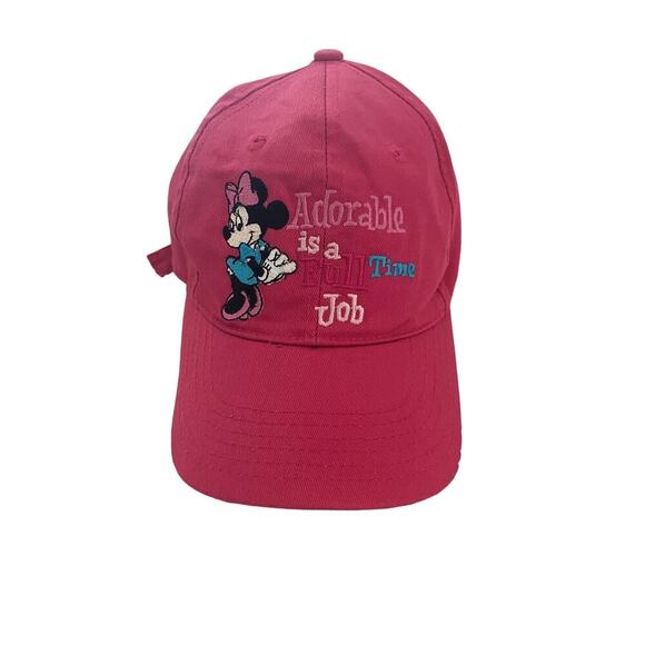 Disney Minnie‎ Mouse Adorable is a Full-time job Girl’s Baseball Cap - Picture 1 of 6